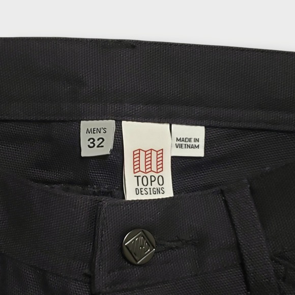 NWT Topo Designs Dual Double Knee Duck Canvas Work Pants Black Sz 32x32 Cordura - Picture 6 of 15